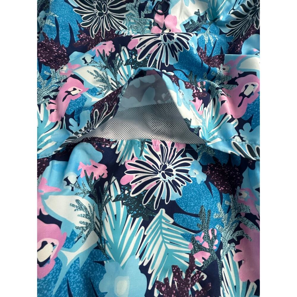 Magellan Fish Gear Floral Fishing Dress Blue Pink Women's Large - Picture 12 of 12